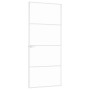 Puerta de interior vidrio templado y aluminio blanco 83x201,5cm de vidaXL, Puertas para el hogar - Ref: Foro24-153667, Precio...