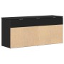 Banco zapatero madera de ingeniería negro 102x30,5x45 cm en Zapateros y organizadores de calzado | Comprar online en Foru.es