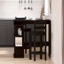 Mesa de Bar con estante Roble Negro 100 x 48 x 101,5 cm en Mesas de comedor | Comprar online en Foru.es