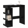 Mesa de Bar con estante Roble Negro 100 x 48 x 101,5 cm en Mesas de comedor | Comprar online en Foru.es