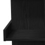Mesa de Bar con estante Roble Negro 100 x 48 x 101,5 cm en Mesas de comedor | Comprar online en Foru.es