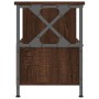 Mueble TV hierro y madera contrachapada roble marrón 90x33x45cm de vidaXL, Muebles TV - Ref: Foro24-831797, Precio: 64,41 €, ...
