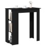 Mesa de Bar con estante Roble Negro 102 x 50 x 103,5 cm en Mesas de comedor | Comprar online en Foru.es