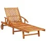 Tumbonas con cojines 2 unidades madera maciza de acacia de vidaXL, Tumbonas - Ref: Foro24-3077332, Precio: 462,39 €, Descuent...