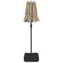 Sombrilla doble con luces LED gris taupé 316x240 cm de vidaXL, Sombrillas - Ref: Foro24-362972, Precio: 161,12 €, Descuento: %