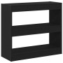 Estantería para libros 2 pcs Roble Negro 80 x 30 x 72 cm en Librerías y estanterías | Comprar online en Foru.es