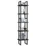 Estantería librería 5 niveles madera de pino negro 40x30x175 cm de vidaXL, Librerías y estanterías - Ref: Foro24-3081977, Pre...