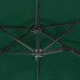 Sombrilla doble con luces LED verde 316x240 cm de vidaXL, Sombrillas - Ref: Foro24-362970, Precio: 139,44 €, Descuento: %