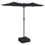 Sombrilla doble con luces LED negro 316x240 cm de vidaXL, Sombrillas - Ref: Foro24-362975, Precio: 152,41 €, Descuento: %