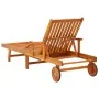 Sun loungers with table and cushions 2 pcs solid acacia wood by vidaXL, Loungers - Ref: Foro24-3077347, Price: 469,55 €, Disc...