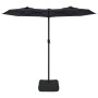 Sombrilla doble con luces LED negro 316x240 cm de vidaXL, Sombrillas - Ref: Foro24-362975, Precio: 152,41 €, Descuento: %
