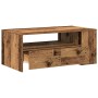 Mesa de Café con cajón Madera envejecida 102 x 55 x 43,5 cm en Mesas de centro | Comprar online en Foru.es