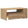Mesa de Café con cajón Roble artesanal 102 x 55 x 43,5 cm en Mesas de centro | Comprar online en Foru.es