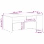 Mesa de Café con cajón Roble artesanal 102 x 55 x 43,5 cm en Mesas de centro | Comprar online en Foru.es