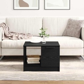 Mesa de Café Roble negro 50 x 50 x 36 cm Madera contrachapada en Mesas de centro | Comprar online en Foru.es