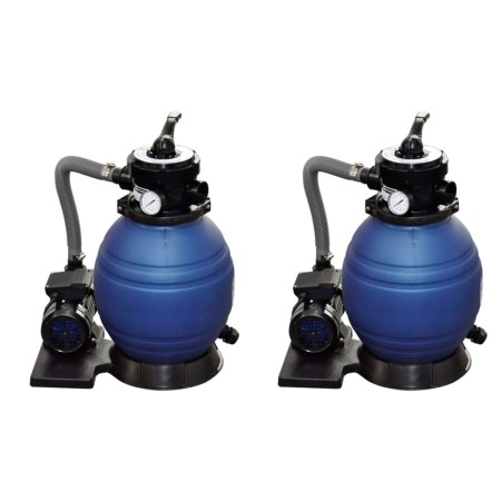 Bombas de filtro de arena 2 unidades 400 W 11000 l/h de vidaXL, Filtros para piscinas y spa - Ref: Foro24-277089, Precio: 359...