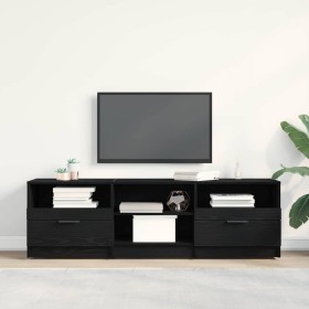Gabinete de TV con cajón Roble Negro 150 x 33,5 x 45 cm en Muebles TV | Comprar online en Foru.es