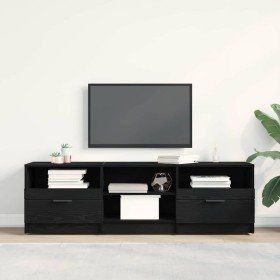 Gabinete de TV con cajón Roble Negro 150 x 33,5 x 45 cm en Muebles TV | Comprar online en Foru.es