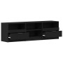 Gabinete de TV con cajón Roble Negro 150 x 33,5 x 45 cm en Muebles TV | Comprar online en Foru.es