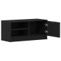 Gabinete de TV Roble Negro 80 x 35 x 36,5 cm en Muebles TV | Comprar online en Foru.es