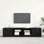 Gabinete de TV 2 pcs Roble Negro 80 x 35 x 36,5 cm en Muebles TV | Comprar online en Foru.es