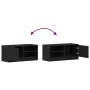Gabinete de TV 2 pcs Roble Negro 80 x 35 x 36,5 cm en Muebles TV | Comprar online en Foru.es