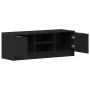 Gabinete de TV Roble Negro 102 x 32 x 35.5 cm en Muebles TV | Comprar online en Foru.es