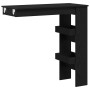 Mesa de Bar de Pared Roble Negro 102 x 45 x 103,5 cm en Mesas de comedor | Comprar online en Foru.es