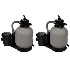 Bombas de filtro de arena 2 unidades 600 W 17000 l/h de vidaXL, Filtros para piscinas y spa - Ref: Foro24-277090, Precio: 653...