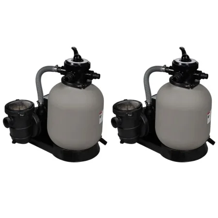 Bombas de filtro de arena 2 unidades 600 W 17000 l/h by vidaXL, Pool and spa filters - Ref: Foro24-277090, Price: 626,09 €, D...