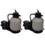Bombas de filtro de arena 2 unidades 600 W 17000 l/h de vidaXL, Filtros para piscinas y spa - Ref: Foro24-277090, Precio: 653...