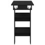 Mesa de Bar de Pared Roble Negro 102 x 45 x 103,5 cm en Mesas de comedor | Comprar online en Foru.es