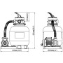 Bombas de filtro de arena 2 unidades 600 W 17000 l/h de vidaXL, Filtros para piscinas y spa - Ref: Foro24-277090, Precio: 653...