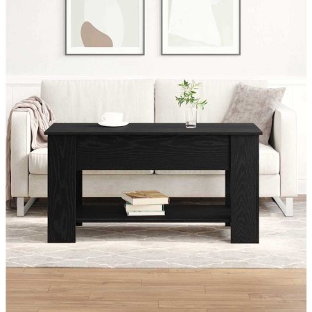 Mesa de Café Roble negro 101 x 49 x 52 cm Madera contrachapada en Mesas de centro | Comprar online en Foru.es