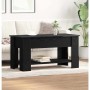 Mesa de Café Roble negro 101 x 49 x 52 cm Madera contrachapada en Mesas de centro | Comprar online en Foru.es