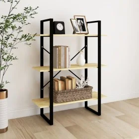 3-tier solid pine wood shelf 80x30x105 cm by vidaXL, Bookcases and shelves - Ref: Foro24-806532, Price: 50,37 €, Discount: %