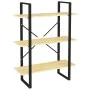 Estantería de 3 niveles madera maciza de pino 80x30x105 cm de vidaXL, Librerías y estanterías - Ref: Foro24-806532, Precio: 5...