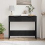Mesa Consola Roble Negro 30 x 36 x 75 cm Madera de ingeniería en Mesas auxiliares | Comprar online en Foru.es