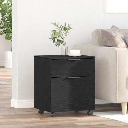Gabinete para Archivos con cajón Roble Negro 45 x 38 x 54 cm en Armarios y almacenamiento | Comprar online en Foru.es