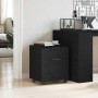 Gabinete para Archivos con cajón Roble Negro 45 x 38 x 54 cm en Armarios y almacenamiento | Comprar online en Foru.es