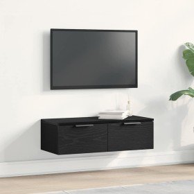 Mueble de pared con cajón Roble Negro 68 x 30 x 20 cm en Armarios y almacenamiento | Comprar online en Foru.es