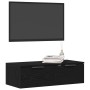 Mueble de pared con cajón Roble Negro 68 x 30 x 20 cm en Armarios y almacenamiento | Comprar online en Foru.es