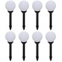 Lámparas de jardín para camino 8 uds con pica de tierra 15 cm de vidaXL, Iluminación de exterior - Ref: Foro24-277114, Precio...