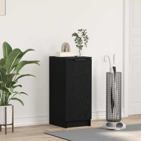 Armario para Zapatos con estante Roble Negro 29,5 x 35 x 70 cm en Armarios y almacenamiento | Comprar online en Foru.es