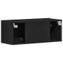 Gabinete de TV 2 pcs Roble Negro 80 x 30 x 30 cm en Muebles TV | Comprar online en Foru.es