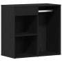 Gabinete de Cosméticos con cajón Roble Negro 80 x 40 x 75 cm en Armarios y almacenamiento | Comprar online en Foru.es