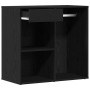 Gabinete de Cosméticos con cajón Roble Negro 80 x 40 x 75 cm en Armarios y almacenamiento | Comprar online en Foru.es