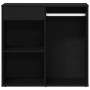Gabinete de Cosméticos con cajón Roble Negro 80 x 40 x 75 cm en Armarios y almacenamiento | Comprar online en Foru.es