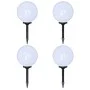 Lámparas de jardín para camino 4 uds con pica de tierra 30 cm de vidaXL, Iluminación de exterior - Ref: Foro24-277116, Precio...
