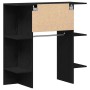 Gabinete de pasillo con estante Roble Negro 97,5 x 37 x 99 cm en Armarios y almacenamiento | Comprar online en Foru.es